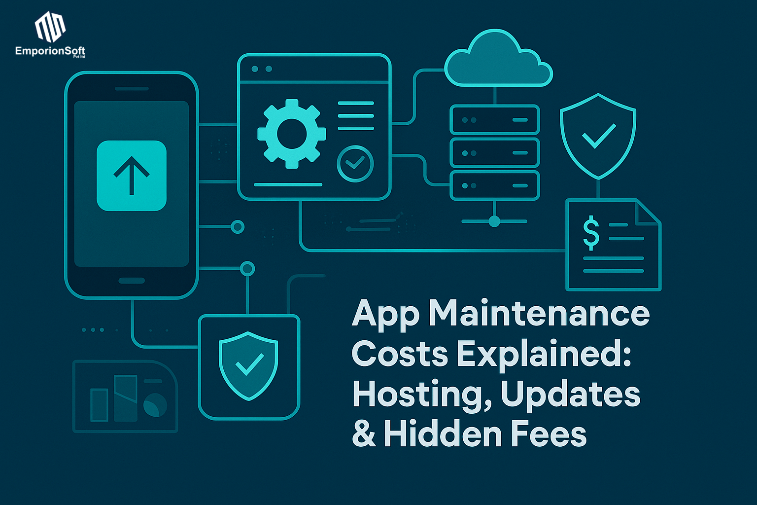 App maintenance costs Pakistan breakdown — hosting, backend, updates, security fees, monthly vs yearly pricing